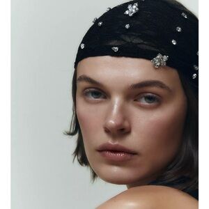 Zara lace jewel headband